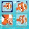 Poke Poke Art Ocean Theme Craft Kit – Mess-Free Fabric Mosaic Activity Set with Foam Animal Boards & 1200+ Pieces for Kids Ages 4–8 Educational DIY Creative Craft Gift